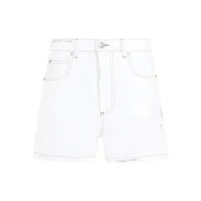   Marni  Lily White Cotton Short 5-Pockets Trousers White  Legere Shorts 